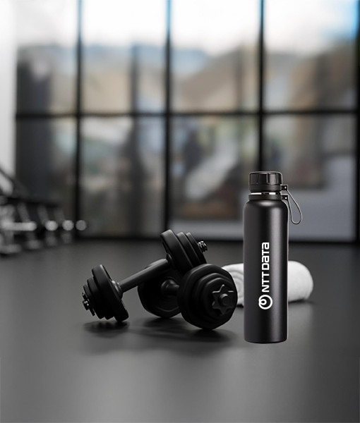 Garrafa Termica Preta - NTTDATA Company Store