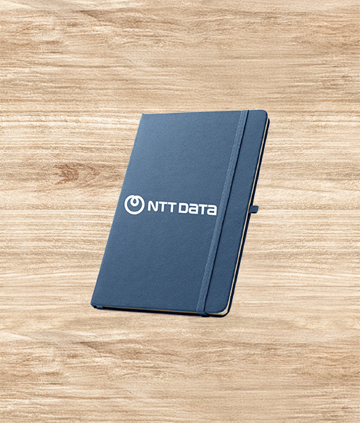 Caderno Capa Dura Azul- NTTDATA Company Store